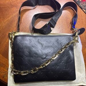 Louis Vuitton Couissin PM in Black Crossbody Bag NWOT